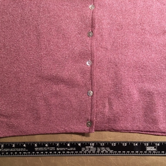 APRIL CORNELL Metallic Sparkle Cardigan, PINK, Women’s Size M - Picture 6 of 8